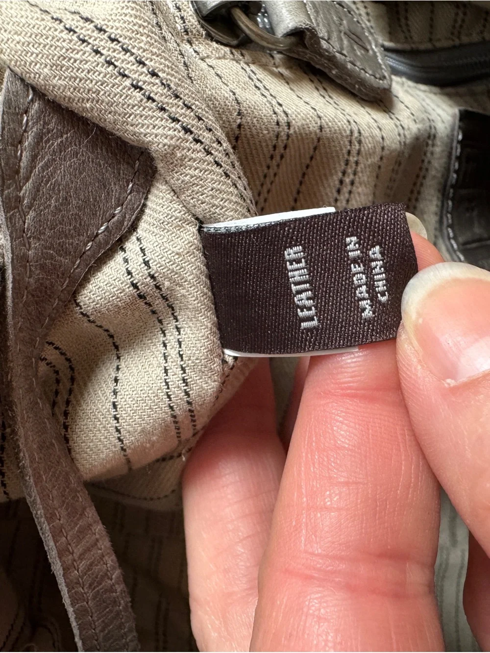 Frye Melissa shoulder tote bag in Ice Gray